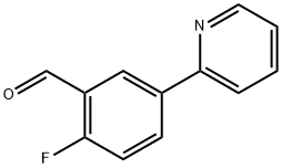 2-fluoro-5-(pyridin-2-yl)benzaldehyde Structure