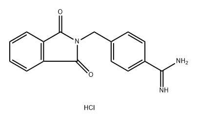 4-((1,3-Dioxoisoindolin-2-yl)methyl)benzimidamide hydrochloride 구조식 이미지