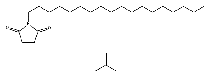 1H-Pyrrole-2,5-dione, 1-octadecyl-, polymer with 2-methyl-1-propene 1H-Pyrrole-2,5-dione,1-octadecyl-,polymer with 2-methyl-1-propene 구조식 이미지