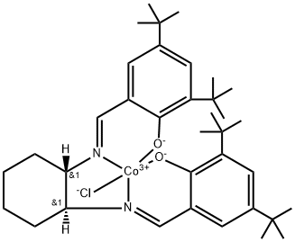 Cobalt, chloro[[2,2'-[(1S,2S)-1,2-cyclohexanediylbis[(nitrilo-κN)Methylidyne]]bis[4,6-bis(1,1-diMethylethyl)phenolato-κO]](2-)]-, (SP-5-13)- 구조식 이미지