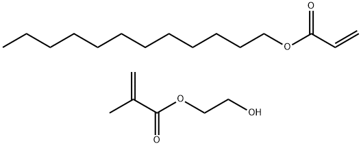 2-프로펜산,2-메틸-,2-히드록시에틸에스테르,도데실2-프로페노에이트중합체 구조식 이미지
