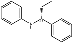 Benzenemethanamine, α-ethyl-N-phenyl-, (αR)- Structure