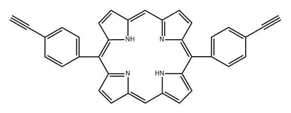 5,15-(di-4-ethynylphenyl)porphyrin 구조식 이미지