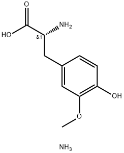 (R)-2-amino-3-(4-hydroxy-3-methoxyphenyl)propanoicacid hydrochloride Structure