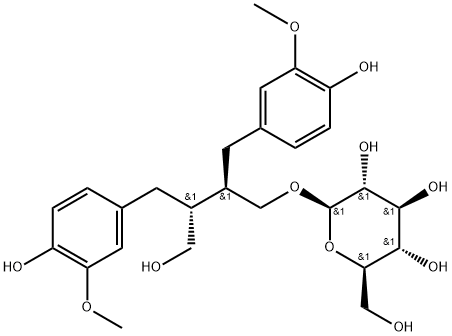 Secoisolariciresinol Monoglucoside 구조식 이미지