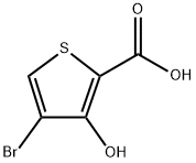 4-Bromo-3-hydroxythiophene-2-carboxylic acid 구조식 이미지