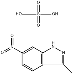1H-Indazole, 3-methyl-6-nitro-, sulfate (1:1) 구조식 이미지