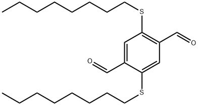 2,5-bis(octylthio)terephthalaldehyde Structure