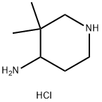4-Piperidinamine, 3,3-dimethyl-, hydrochloride (1:2) Structure