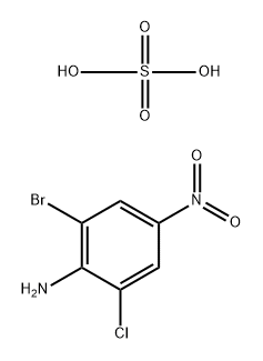 Benzenamine,2-bromo-6-chloro-4-nitro-,sulfate(2:1) Structure