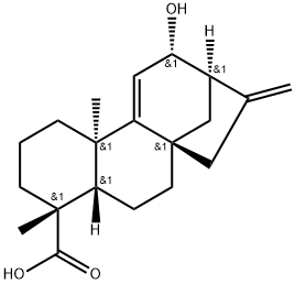 12alpha-Hydroxykaura-9(11),16-dien-18-oic acid Structure
