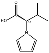 1H-Pyrrole-1-acetic acid, α-(1-methylethyl)-, (αS)- 구조식 이미지