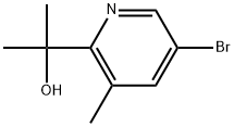 5-Bromo-α,α,3-trimethyl-2-pyridinemethanol Structure