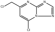 7-Chloro-5-(chloromethyl)-[1,2,4]triazolo[1,5-a]pyrimidine 구조식 이미지