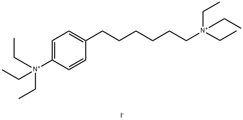 Benzenehexanaminium, N,N,N-triethyl-4-(triethylammonio)-, iodide (1:2) Structure