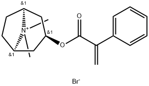 8-Azoniabicyclo[3.2.1]octane, 8,8-dimethyl-3-[(1-oxo-2-phenyl-2-propenyl)oxy]-, bromide, endo- (9CI) 구조식 이미지