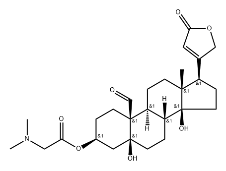 Strophanthidin 3-[(dimethylamino)acetate] Structure