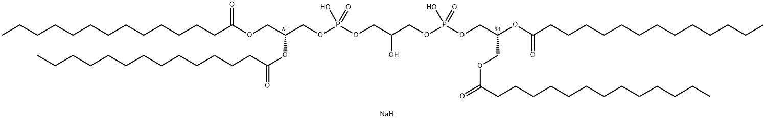 1',3'-bis[1,2-diMyristoyl-sn-glycero-3-phospho]-sn-glycerol (sodiuM salt) 구조식 이미지