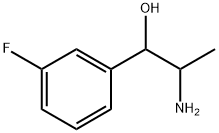 Benzenemethanol, α-(1-aminoethyl)-3-fluoro- Structure