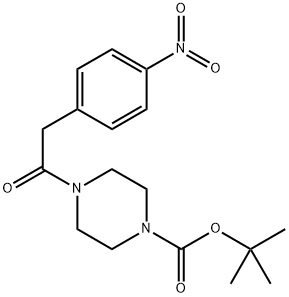 tert-Butyl 4-(2-(4-nitrophenyl)acetyl)piperazine-1-carboxylate Structure