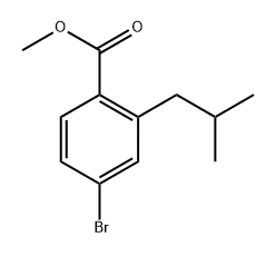 4-Bromo-2-(2-methylpropyl)-Benzoic Acid Methyl Ester Structure