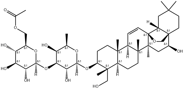 6''-O-Acetylsaikosaponin a 구조식 이미지