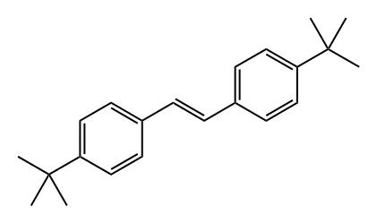 Benzene, 1,1'-(1E)-1,2-ethenediylbis[4-(1,1-dimethylethyl)- Structure