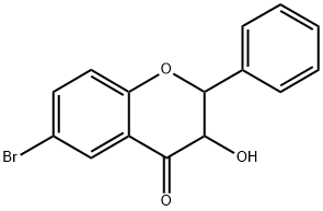6-Bromo-3-hydroxy-2-phenylchroman-4-one 구조식 이미지