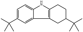 1H-Carbazole, 3,6-bis(1,1-dimethylethyl)-2,3,4,9-tetrahydro- Structure