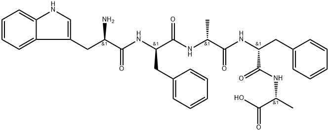 (2R,5R,8R,11R,14R)-14-Amino-5,11-dibenzyl-15-(1H-indol-3-yl)-2,8-dimethyl-4,7,10,13-tetraoxo-3,6,9,12-tetraazapentadecan-1-oic acid Structure