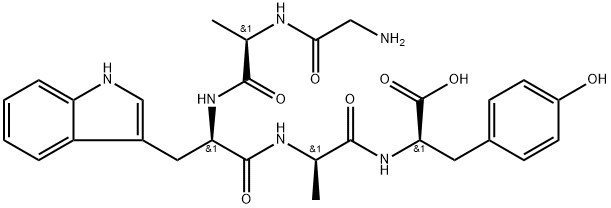 (2R,5R,8R,11R)-8-((1H-Indol-3-yl)methyl)-14-amino-2-(4-hydroxybenzyl)-5,11-dimethyl-4,7,10,13-tetraoxo-3,6,9,12-tetraazatetradecan-1-oic acid Structure