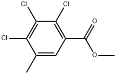 Methyl 2,3,4-trichloro-5-methylbenzoate Structure