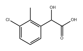 Benzeneacetic acid, 3-chloro-α-hydroxy-2-methyl- 구조식 이미지