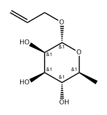 α-L-Mannopyranoside, 2-propen-1-yl 6-deoxy- Structure