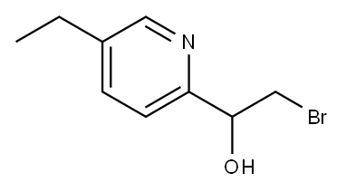 2-Pyridinemethanol,alpha-(bromomethyl)-5-ethyl-(9CI) Structure