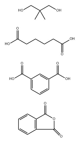 1,3-벤젠디카르복실산,2,2-디메틸-1,3-프로판디올,헥산디오산및1,3-이소벤조푸란디온과중합체 구조식 이미지