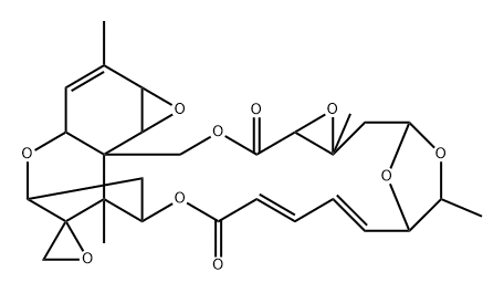 (7R,8S)-7'-Deoxo-2'-deoxy-2',3':7,8-bisoxy-7',5'-(ethane-1,1-diyloxy)verrucarin A Structure