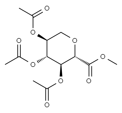 L-Gulonic acid, 2,6-anhydro-, methyl ester, triacetate 구조식 이미지