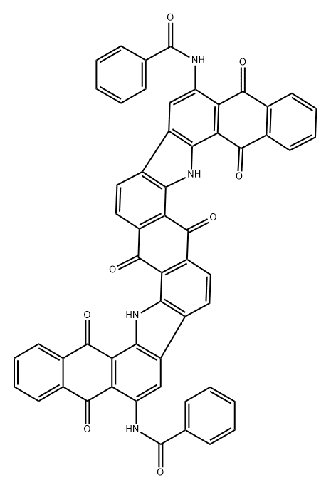 Benzamide,N,N'-(5,6,7,12,17,18,19,24-octahydro-5,7,12,17,19,24-hexaoxodinaphtho[2,3-i:2',3'-i']benzo[1,2-a:4,5-a']dicarbazole-11,23-diyl)bis- Structure
