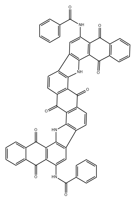 Benzamide,N,N'-(5,6,7,12,17,18,19,24-octahydro-5,7,12,17,19,24-hexaoxodinaphtho[2,3-i:2',3'-i']benzo[1,2-a:4,5-a']dicarbazole-11,23-diyl)bis- 구조식 이미지