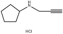 Cyclopentanamine, N-2-propyn-1-yl-, hydrochloride (1:1) 구조식 이미지