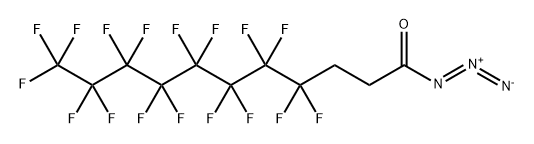 Undecanoyl azide, 4,4,5,5,6,6,7,7,8,8,9,9,10,10,11,11,11-heptadecafluoro- Structure