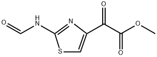 4-Thiazoleacetic acid, 2-(formylamino)-α-oxo-, methyl ester Structure