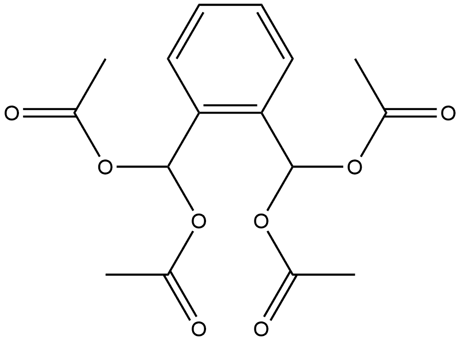 1,2-Benzenedimethanol, α1,α2-bis(acetyloxy)-, 1,2-diacetate Structure