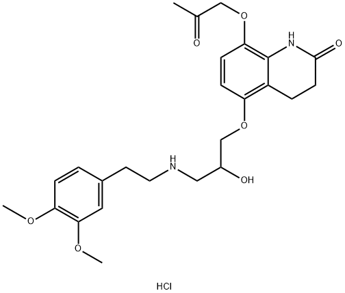 Bometolol Hydrochloride 구조식 이미지