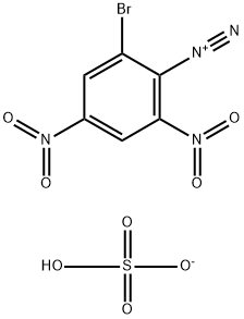 6-Bromo-2,4-dinitrobenzenediazonium·sulfuric acid hydrogenanion Structure