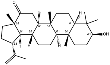 Lup-20(29)-en-16-one, 3-hydroxy-, (3β)- Structure