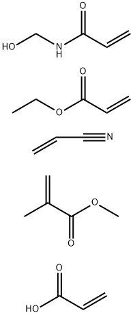 Ethyl acrylate-N-methylolacrylamide-methyl methacrylate-acrylic acid-acrylonitrile polymer 구조식 이미지