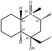 4(axial)-Ethyl-1,2(equatorial)-dimethyl-trans-decahydroquinol-4-ol,N-o xide 구조식 이미지