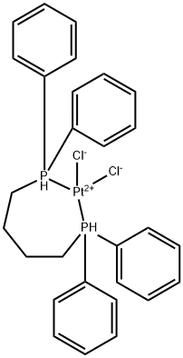 Platinum, [1,1'-(1,4-butanediyl)bis[1,1-diphenylphosphine-κP]]dichloro-, (SP-4-2)- 구조식 이미지